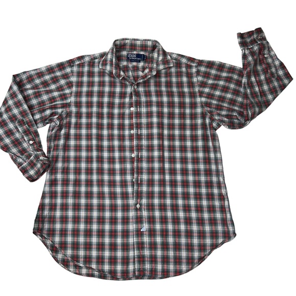 Polo by Ralph Lauren Men's 16.5-33 Plaid Shirt Button Up - Picture 10 of 10